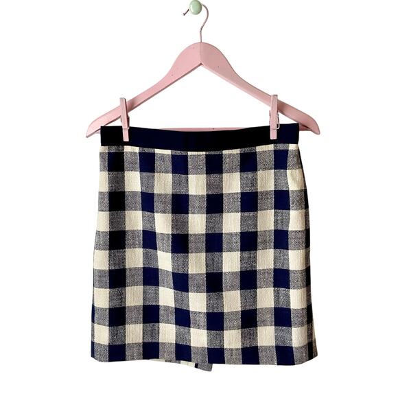J. Crew Gingham “The Pencil Skirt” - Picture 1 of 5